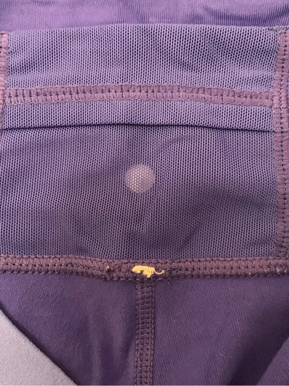 Lululemon Clam Digger Long Shorts S 6 Royal Blue Purple White Inside Back Pocket